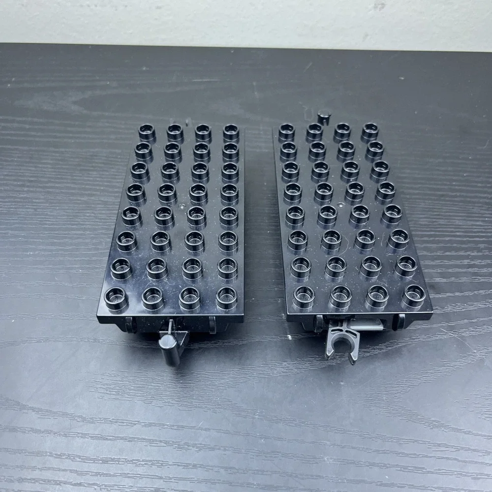 LEGO DUPLO Train Car Bases Black Lot of 2 Genuine Replacement Parts